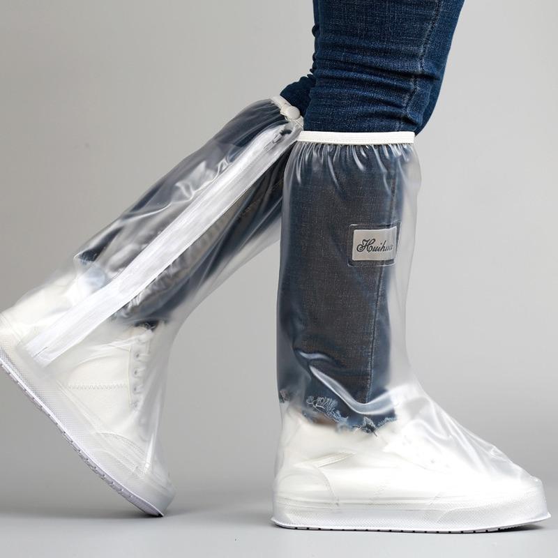 High Tube Reusable PVC Rain Shoe Covers l-38-39 by HitMyNeed