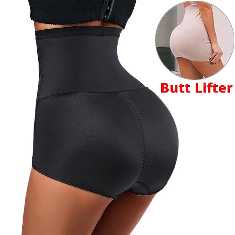 High Waist Cross Body Tummy Control Shaper Panties by HitMyNeed