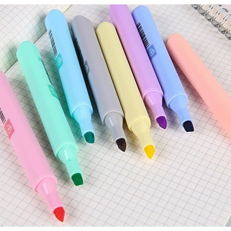 Highlighter Markers Set, 8 Candy Colors by HitMyNeed