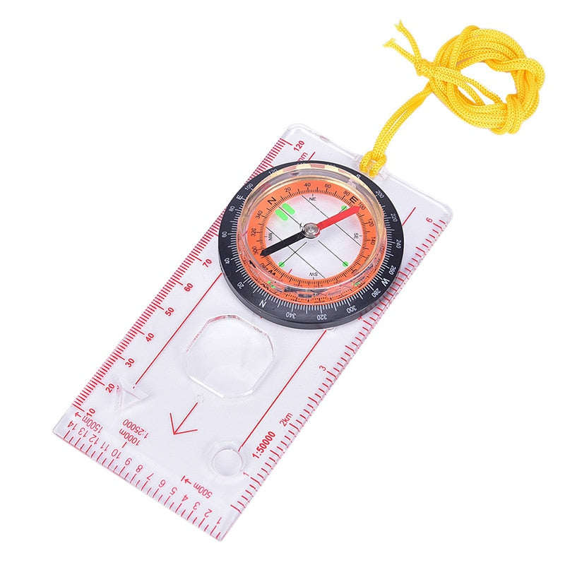 Hiking Compass with Map Ruler and Protractor by HitMyNeed
