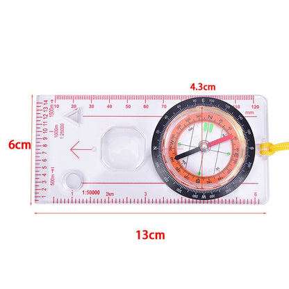 Hiking Compass with Map Ruler and Protractor by HitMyNeed