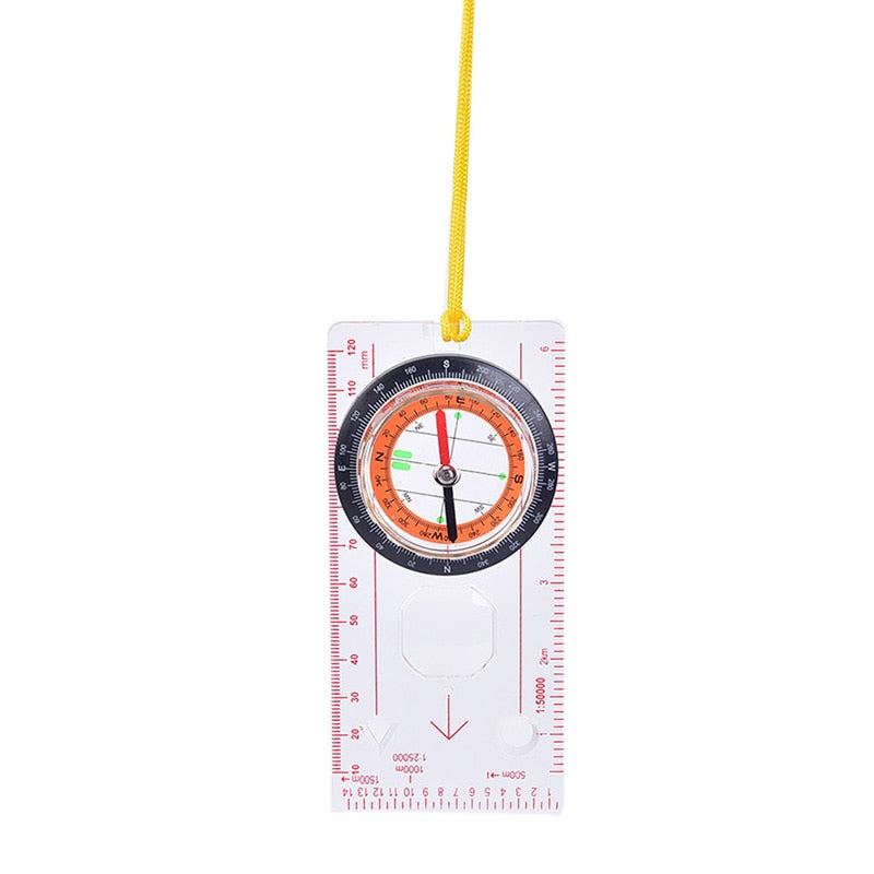 Hiking Compass with Map Ruler and Protractor by HitMyNeed