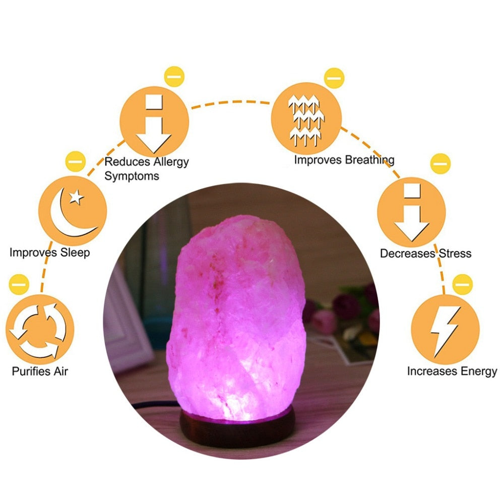 Himalayan Sea Salt LED Lamp with USB by HitMyNeed