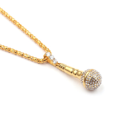 Hip Hop Microphone Pendant Necklace for Musicians by HitMyNeed