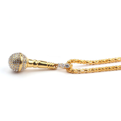 Hip Hop Microphone Pendant Necklace for Musicians by HitMyNeed