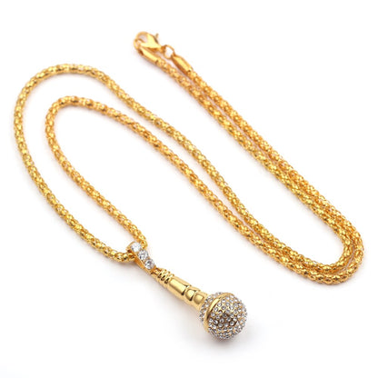 Hip Hop Microphone Pendant Necklace for Musicians by HitMyNeed