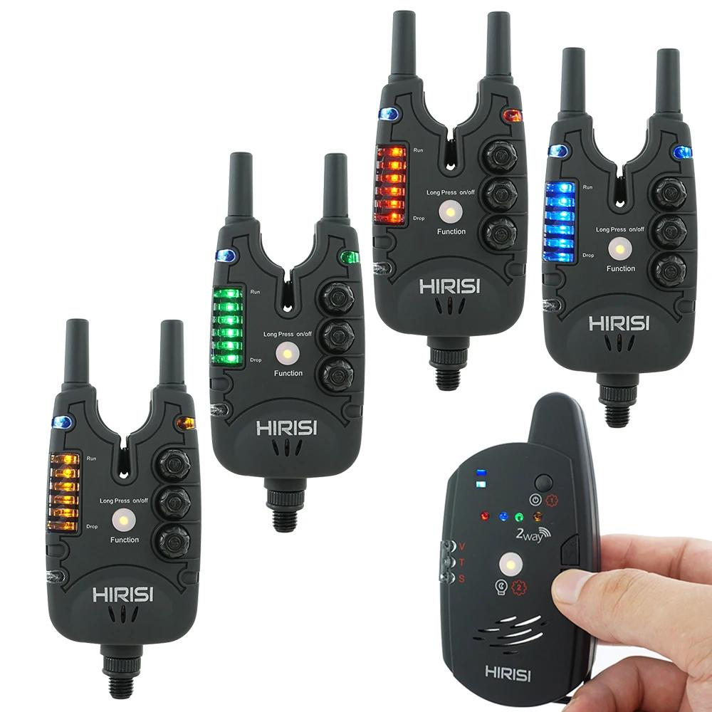 Hirisi S8 Carp Wireless Bite Alarm Set with Remote 1-plus-4-set by HitMyNeed