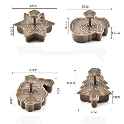 Holiday Cookie Cutters 4-Piece Christmas Set by HitMyNeed