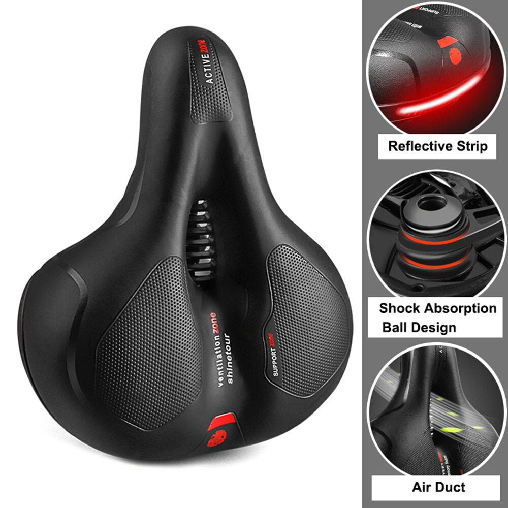 Hollow Breathable Shock-Absorbing Bike Saddle by HitMyNeed