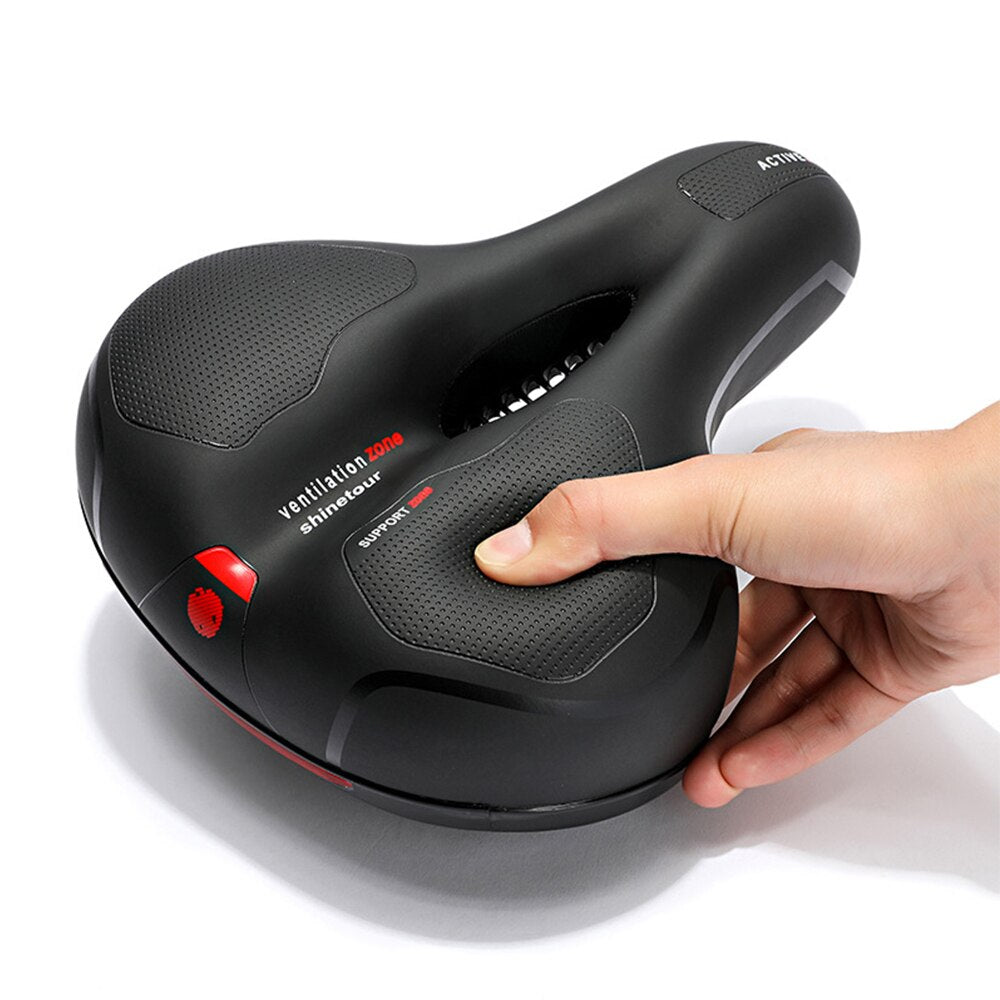 Hollow Breathable Shock-Absorbing Bike Saddle by HitMyNeed