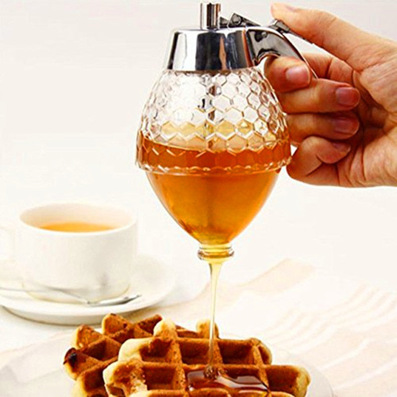 Honey Pourer Dispenser with Handle, 200ml by HitMyNeed