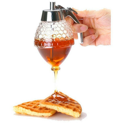 Honey Pourer Dispenser with Handle, 200ml by HitMyNeed