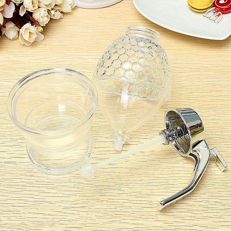 Honey Pourer Dispenser with Handle, 200ml by HitMyNeed
