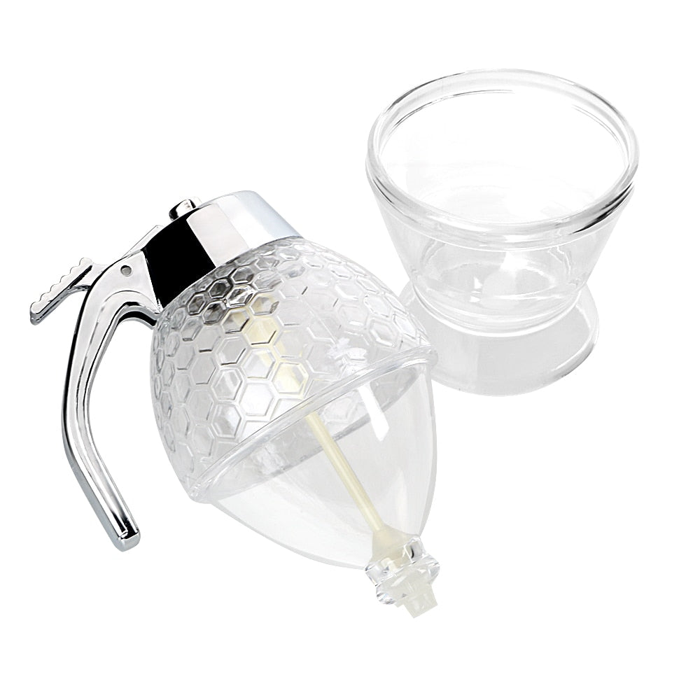 Honey Pourer Syrup Dispenser with Stand by HitMyNeed