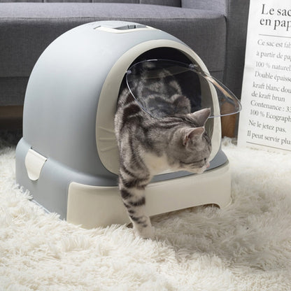 Hooded Enclosed Cat Litter Box with Door & Tray by HitMyNeed