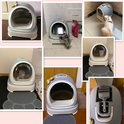 Hooded Enclosed Cat Litter Box with Door & Tray by HitMyNeed