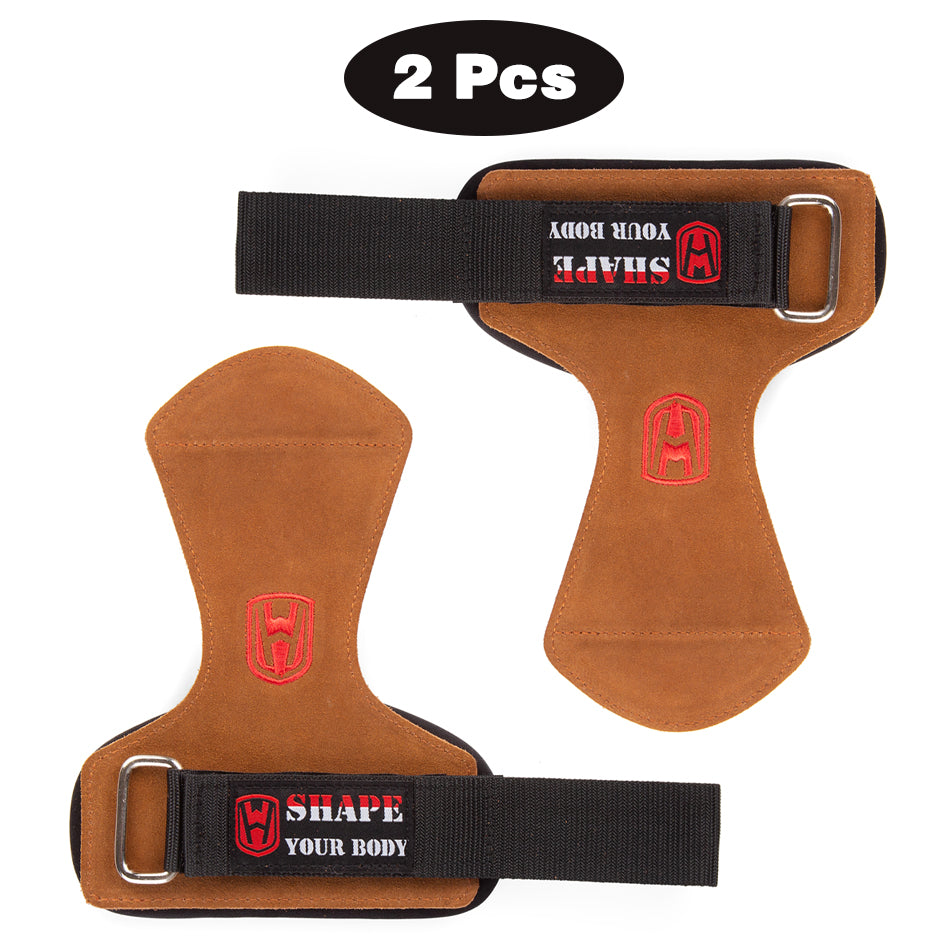 Horizontal Bar Weightlifting Gloves with Palm Protection professional-brown by HitMyNeed