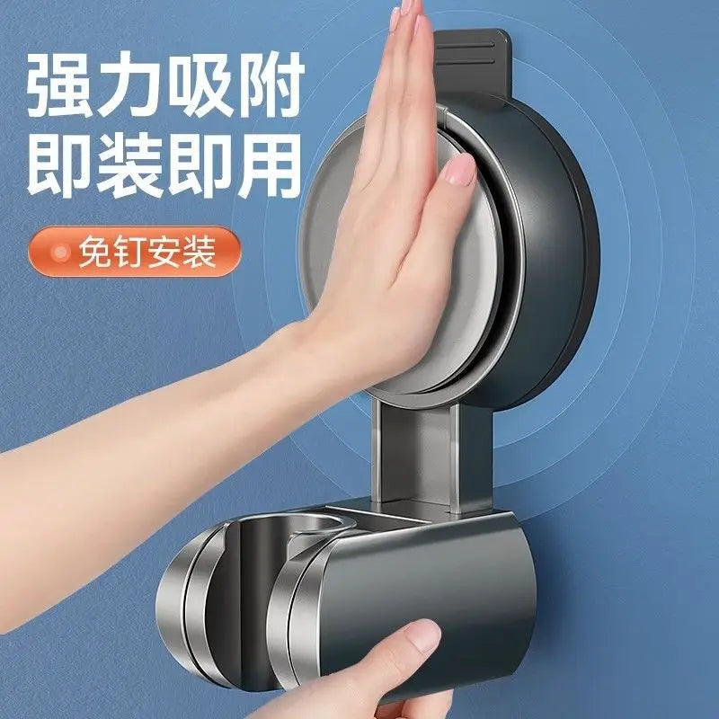 Horizontal Suction Cup Handheld Shower Head Holder by HitMyNeed