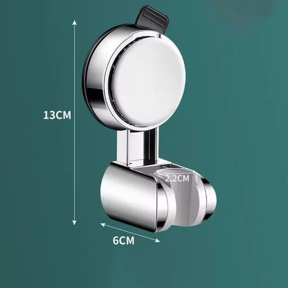 Horizontal Suction Cup Handheld Shower Head Holder sliver by HitMyNeed