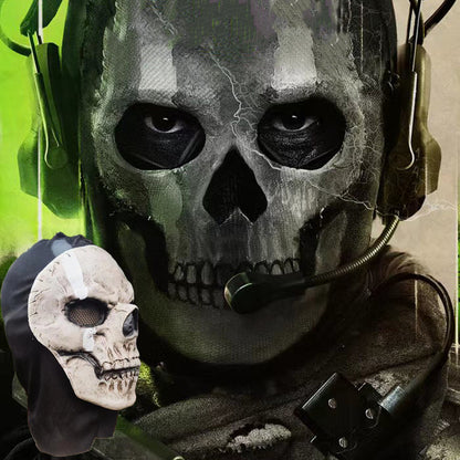 Horror Ghost Skull Latex Mask for Halloween Cosplay by HitMyNeed