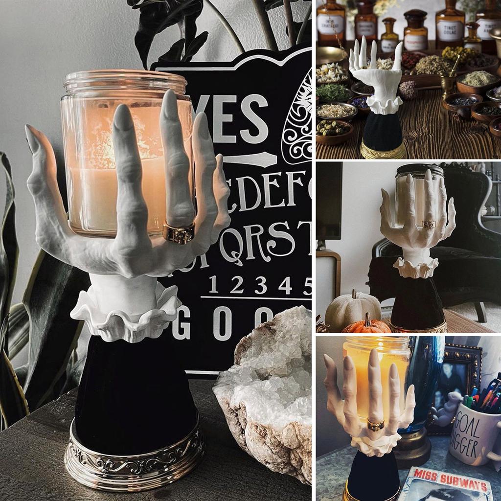 Horror Resin Witch Hand Candle Holder Decor by HitMyNeed