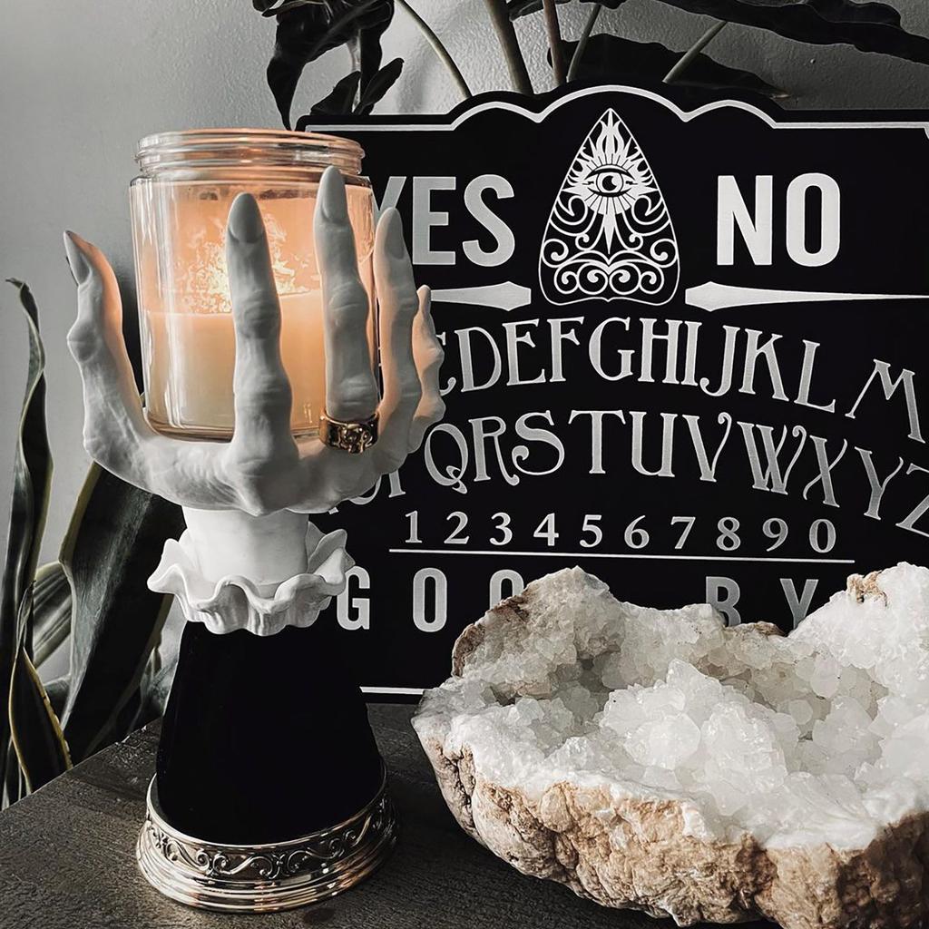Horror Resin Witch Hand Candle Holder Decor by HitMyNeed