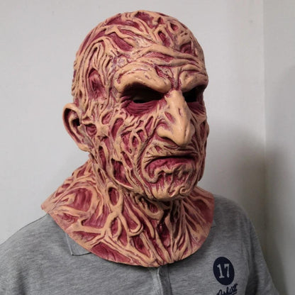 Horror Scarred Face Latex Mask for Halloween by HitMyNeed