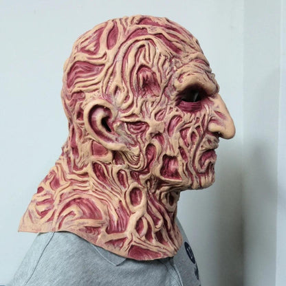 Horror Scarred Face Latex Mask for Halloween by HitMyNeed