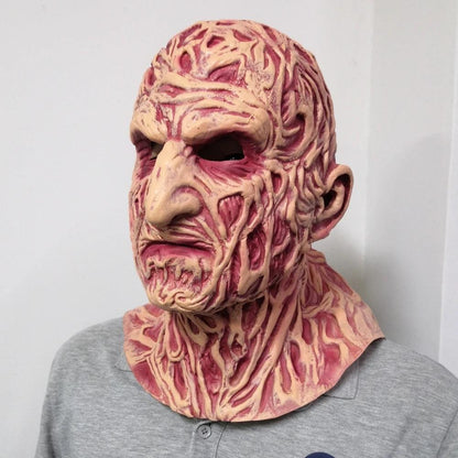 Horror Scarred Face Latex Mask for Halloween by HitMyNeed
