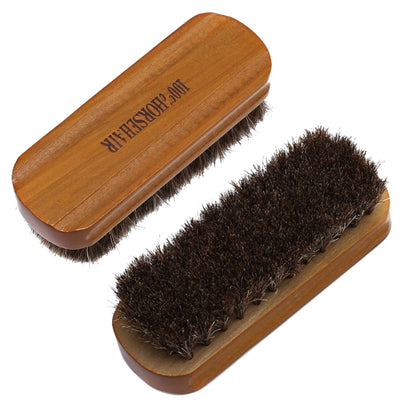 Horsehair Shoe Polish Brush with Wooden Handle by HitMyNeed