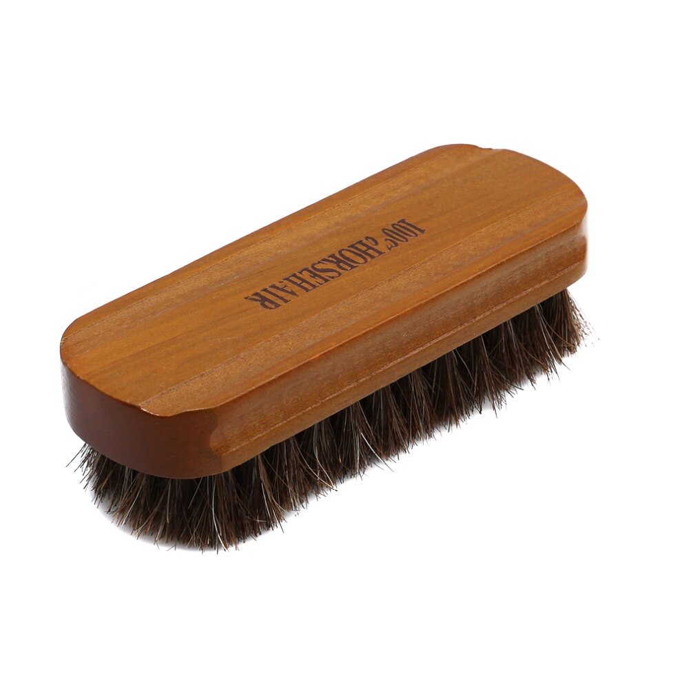 Horsehair Shoe Polish Brush with Wooden Handle by HitMyNeed