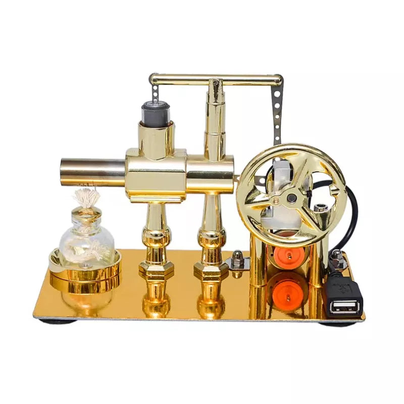 Hot Air Single Cylinder Stirling Engine Generator Toy by HitMyNeed