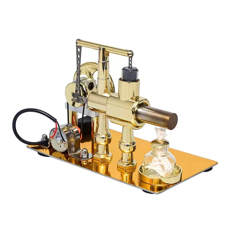 Hot Air Single Cylinder Stirling Engine Generator Toy by HitMyNeed