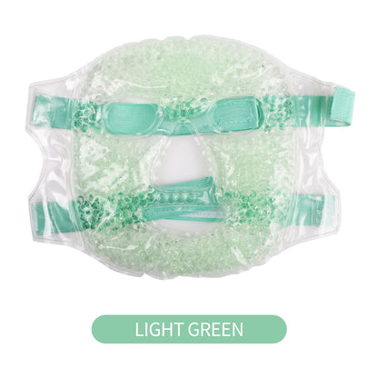 Hot and Cold Gel Face Mask for Skin Relief light-green-facemask by HitMyNeed