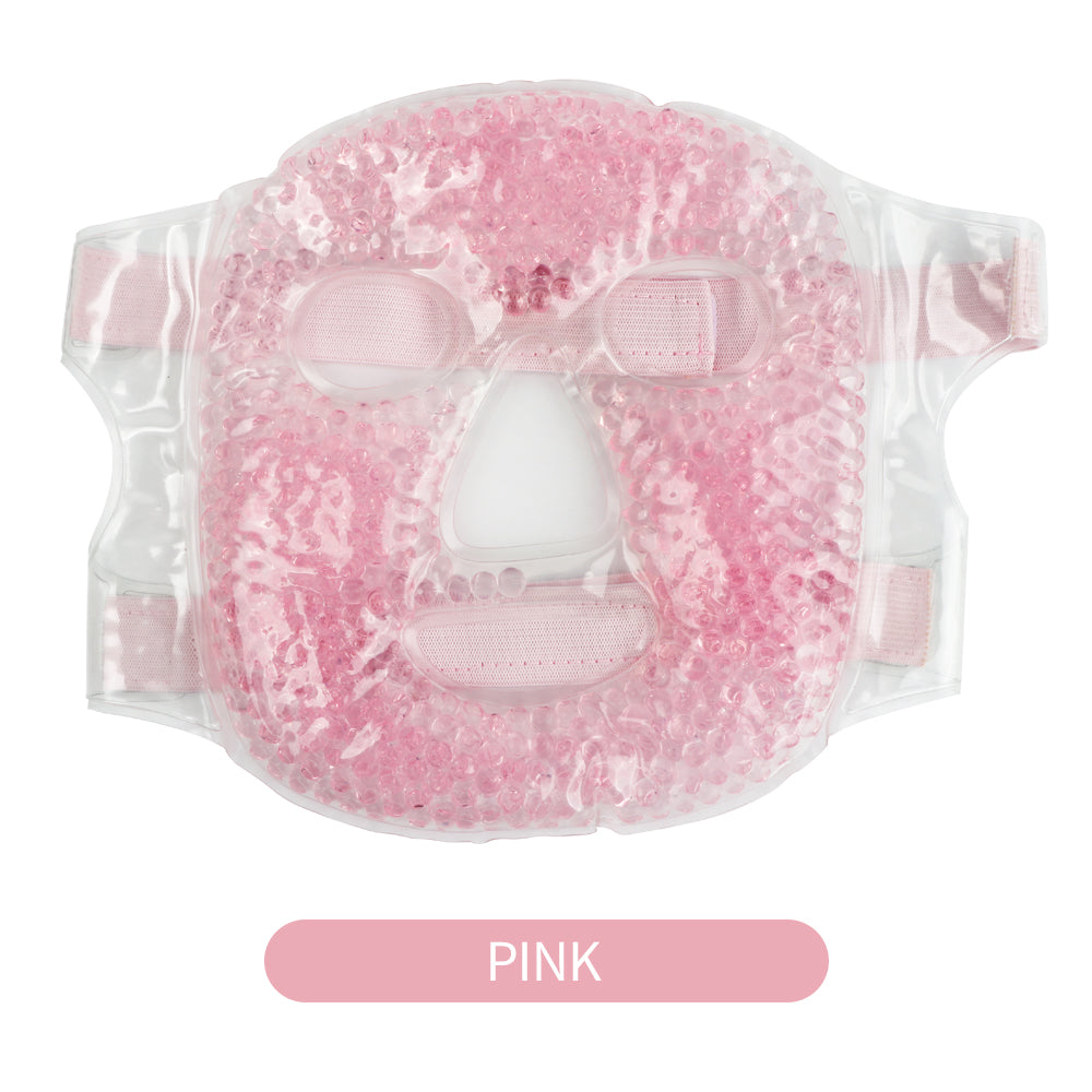 Hot and Cold Gel Face Mask for Skin Relief pink-face-mask by HitMyNeed