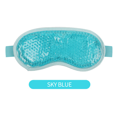 Hot and Cold Gel Face Mask for Skin Relief sky-blue-eye-mask by HitMyNeed