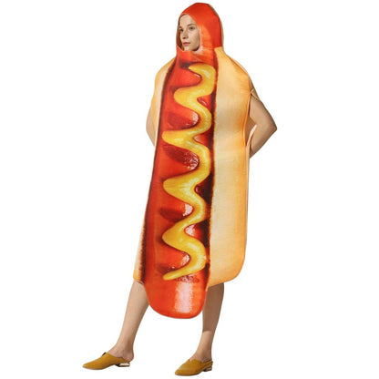Hot Dog Costume with Bun and Mustard for Adults by HitMyNeed