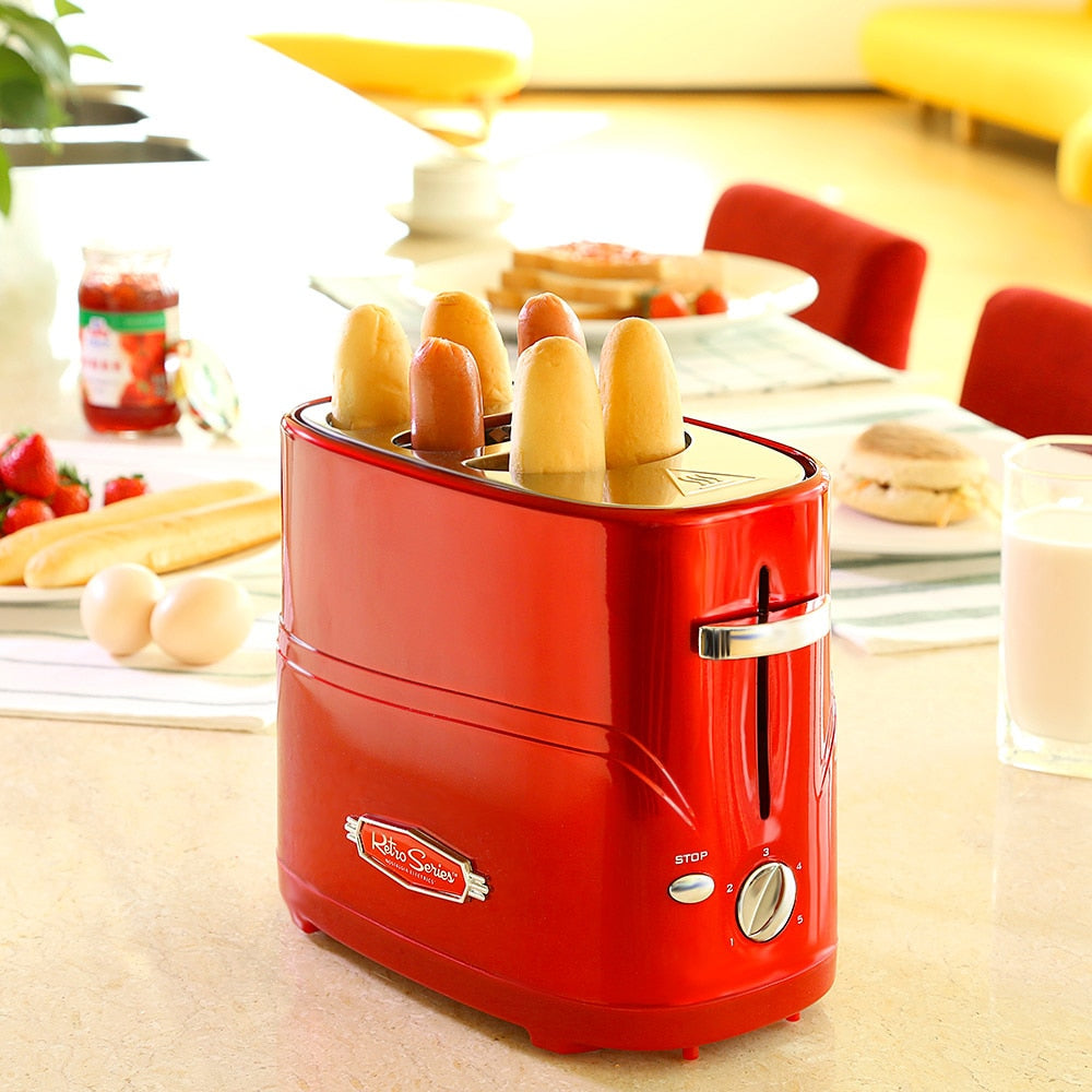 Hot Dog Maker with 5 Temperature Levels, 650W eu by HitMyNeed