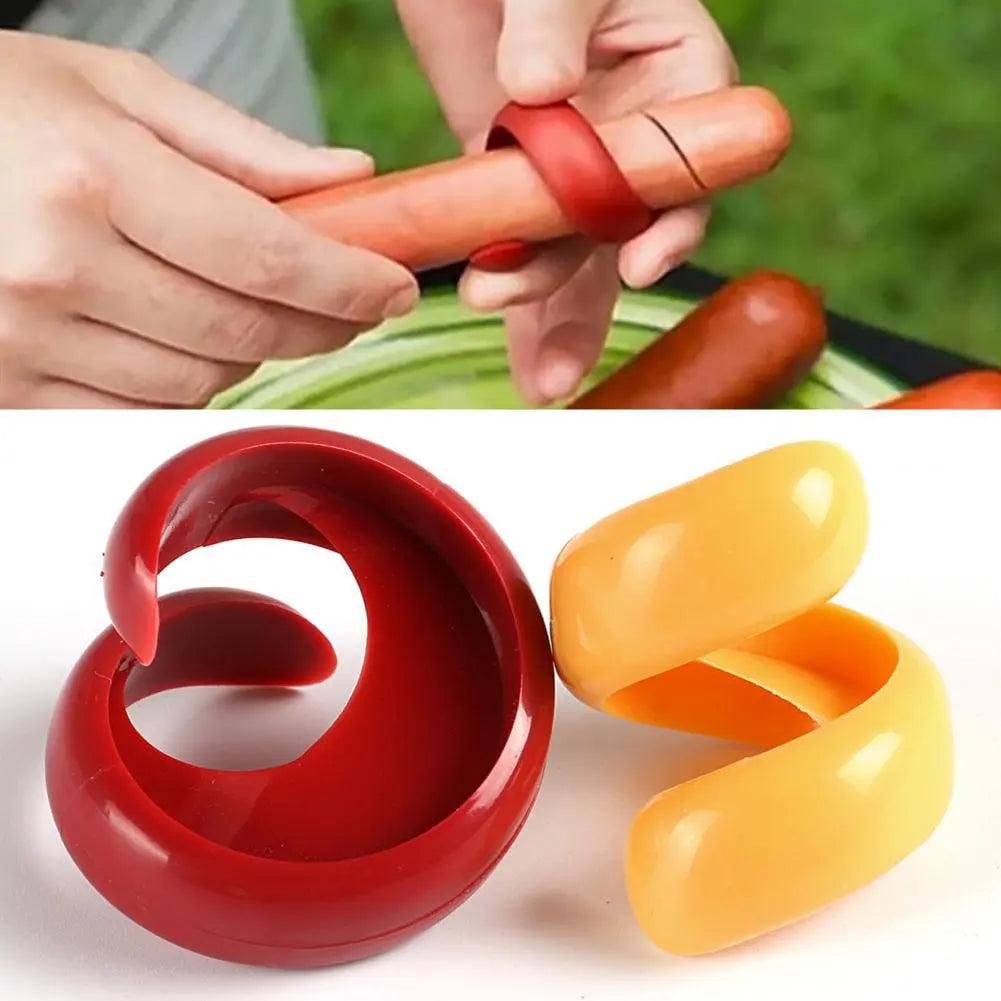 Hot Dog Spiral Cutters for Even Grilling (2 Pack) by HitMyNeed