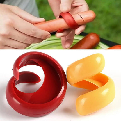 Hot Dog Spiral Cutters for Even Grilling (2 Pack) by HitMyNeed