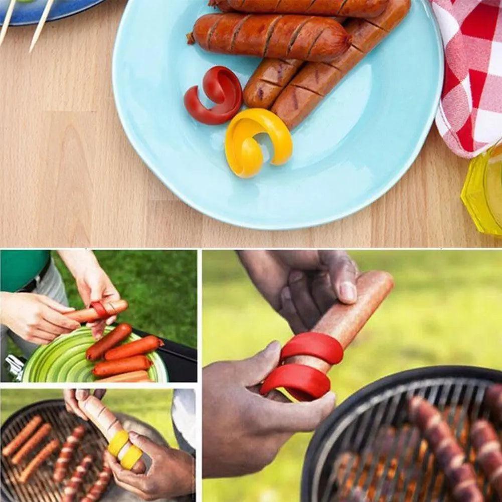 Hot Dog Spiral Cutters for Even Grilling (2 Pack) by HitMyNeed
