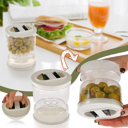 Hourglass Pickle Jar with Juice Separator by HitMyNeed