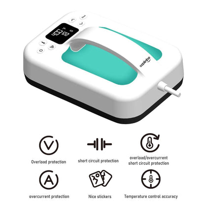HP6 Mini Heat Press 7×5 Inch Handheld with Timer by HitMyNeed