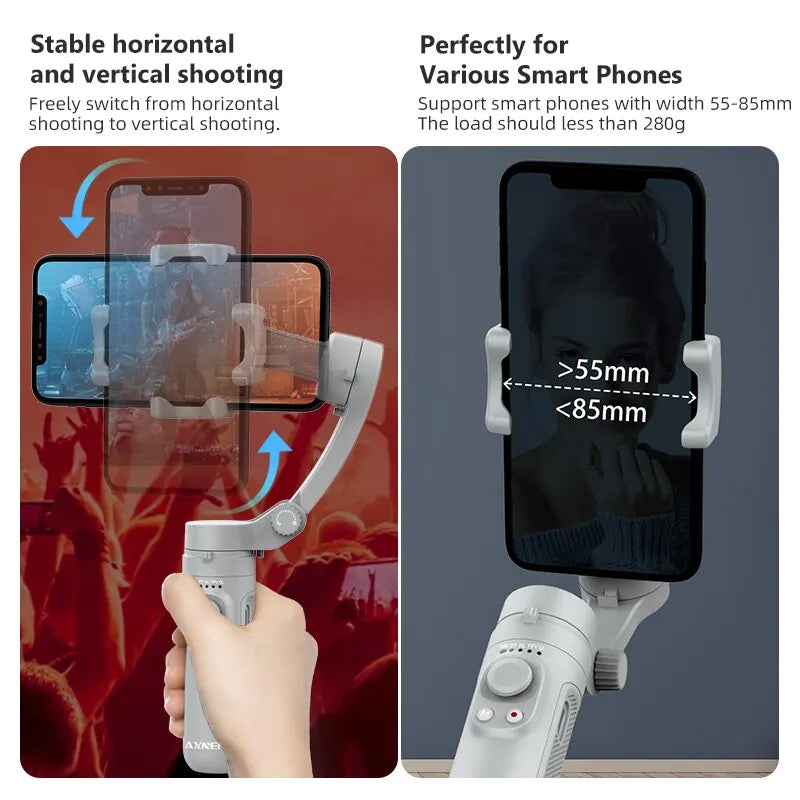 HQ3 3-Axis Foldable Smartphone Gimbal Stabilizer by HitMyNeed