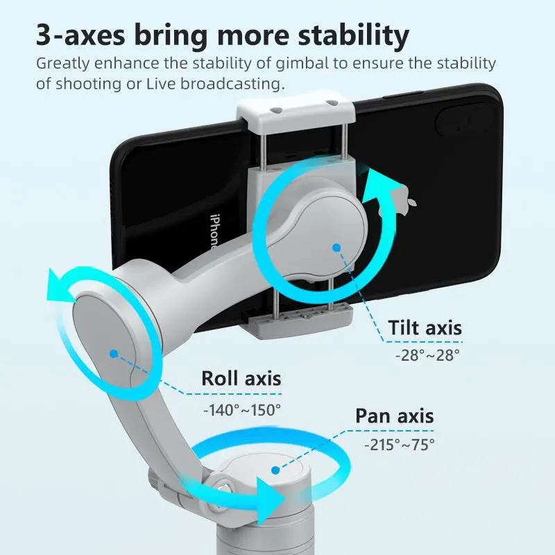 HQ3 3-Axis Foldable Smartphone Gimbal Stabilizer by HitMyNeed
