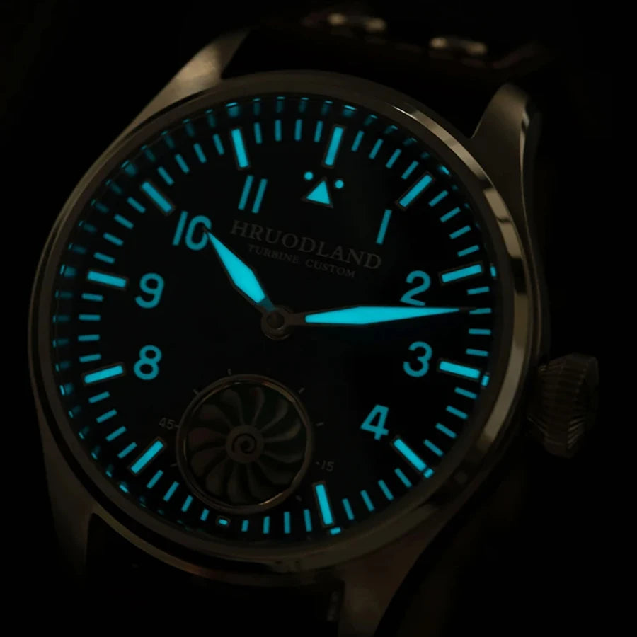 Hruodland 43mm Pilot Manual Mechanical Watch by HitMyNeed