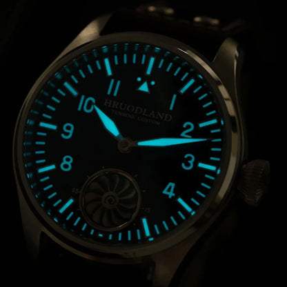 Hruodland 43mm Pilot Manual Mechanical Watch by HitMyNeed