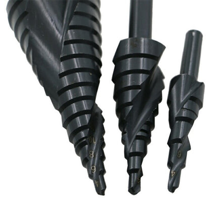HSS Step Drill Bits Cone Tool Set 3‑Piece by HitMyNeed