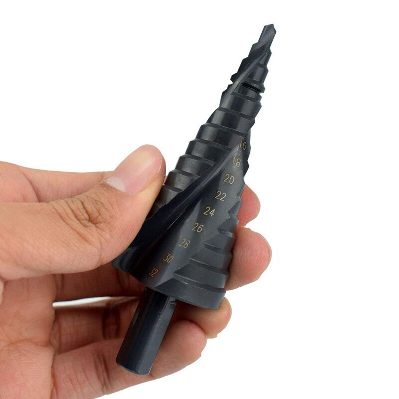 HSS Step Drill Bits Cone Tool Set 3‑Piece by HitMyNeed