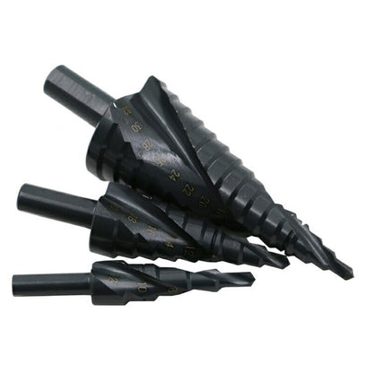 HSS Step Drill Bits Cone Tool Set 3‑Piece by HitMyNeed